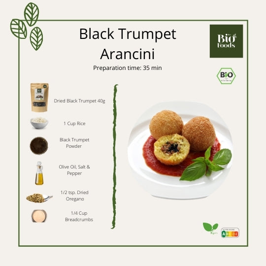 Herbsttrompeten Arancini