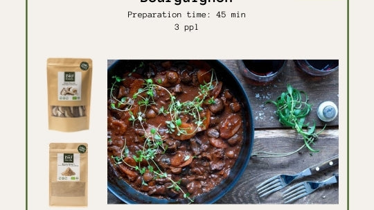 Vegan Porcini Bourguignon