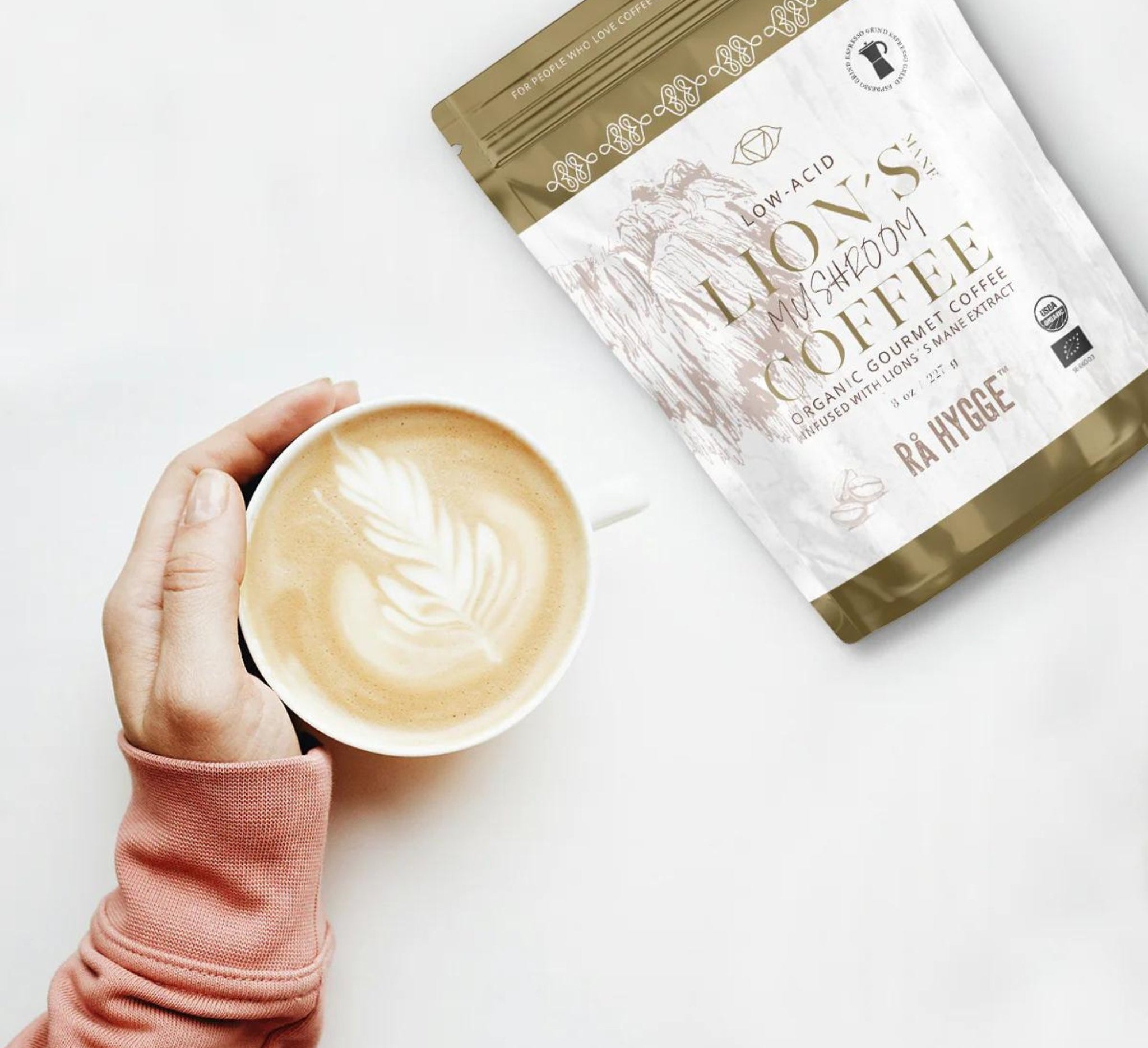 BIO Lion's Mane Espresso Coffee Grind | Lion's Mane Mushrooms | Organic Mushroom Coffee| The Bio Foods