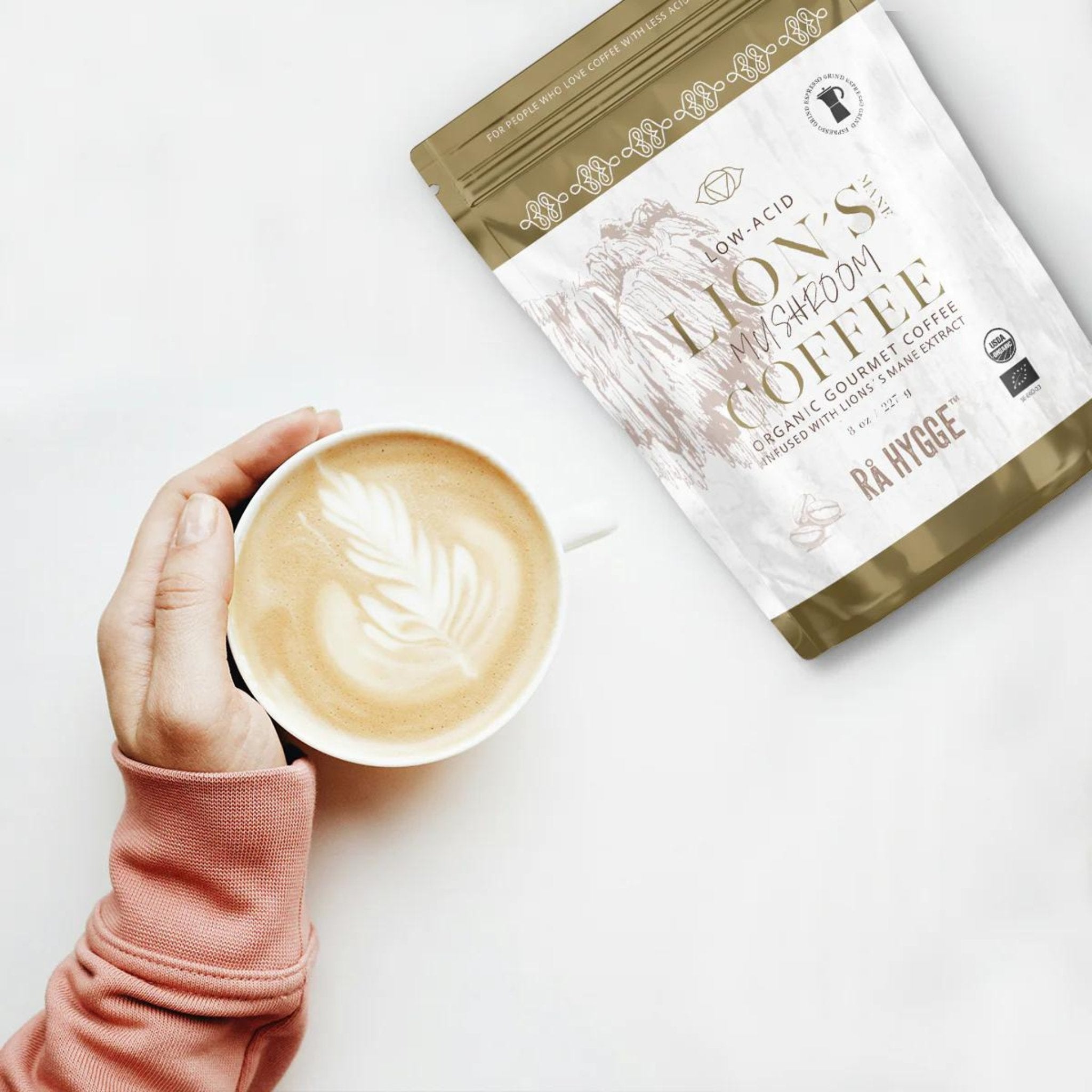 BIO Lion's Mane Espresso Coffee Grind | Lion's Mane Mushrooms | Organic Mushroom Coffee| The Bio Foods